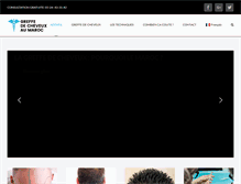 Tablet Screenshot of greffe-cheveux-maroc.com
